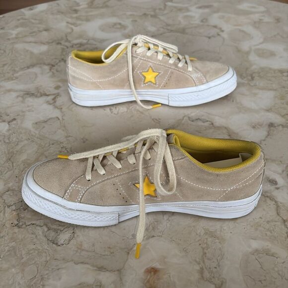 Converse One Star Low 'Beige Yellow' Suede Leather - Picture 8 of 13